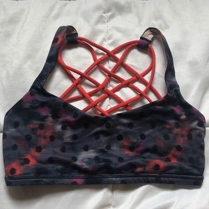 Navy polka dot Lulu lemon sports bra!